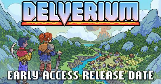 the survival sandbox fantasy adventure delverium is coming to steam ea on september 22nd