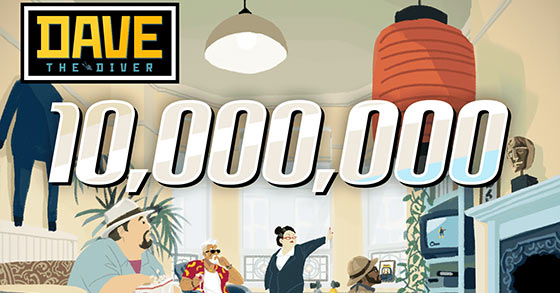 dave the diver has just surpassed plus 10 million sales worldwide