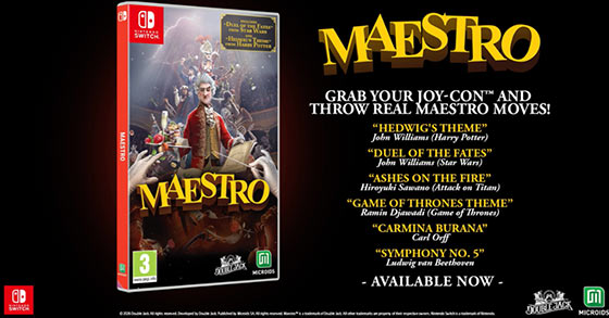 maestro is now physically available for the nintendo switch