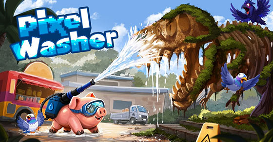 the cozy retro power washing sim pixel washer is coming to steam ea on october 15th