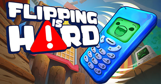 the physics-based co-op rage platformer flipping is hard is coming to steam on october 16th